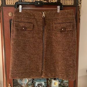 Vittadini Tweed Brown Skirt